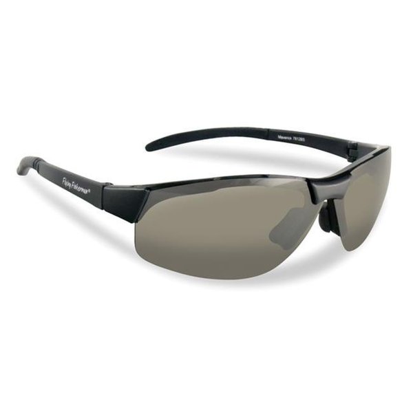 Flying Fisherman Flying Fisherman 7812BS Maverick Polarized Sunglasses; Black Frames With Smoke Lenses 7812BS